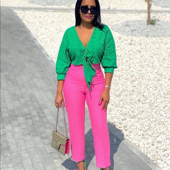 Zara knotted embroidered top - Picture 7 of 11